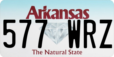 AR license plate 577WRZ
