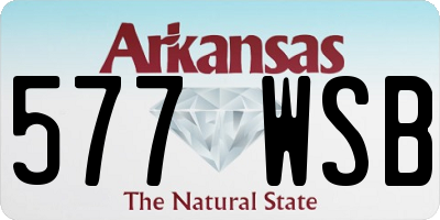 AR license plate 577WSB