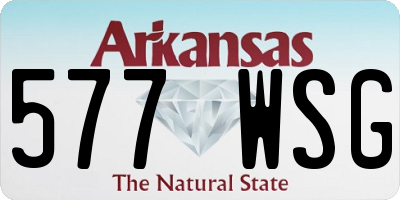 AR license plate 577WSG