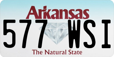 AR license plate 577WSI