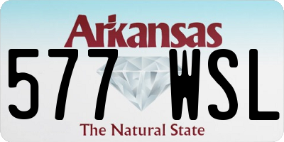 AR license plate 577WSL