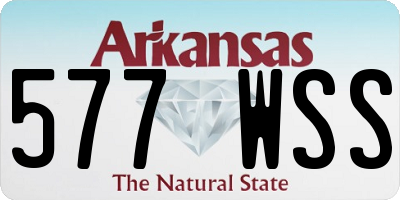 AR license plate 577WSS