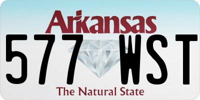 AR license plate 577WST