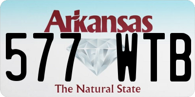 AR license plate 577WTB