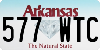 AR license plate 577WTC