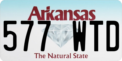 AR license plate 577WTD