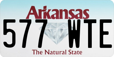AR license plate 577WTE
