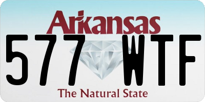 AR license plate 577WTF