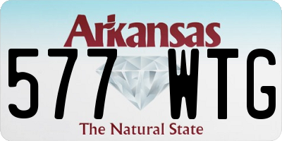AR license plate 577WTG