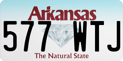AR license plate 577WTJ