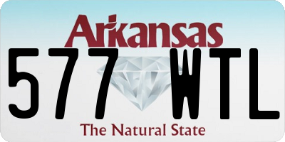 AR license plate 577WTL
