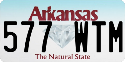 AR license plate 577WTM