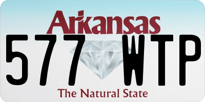 AR license plate 577WTP