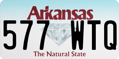 AR license plate 577WTQ