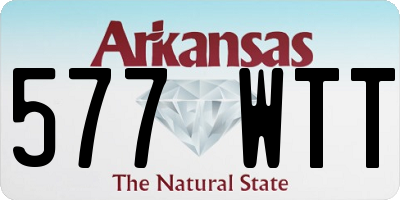 AR license plate 577WTT