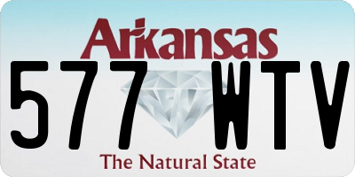 AR license plate 577WTV