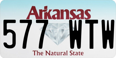 AR license plate 577WTW