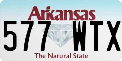 AR license plate 577WTX