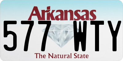 AR license plate 577WTY