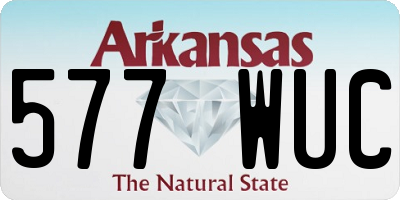 AR license plate 577WUC