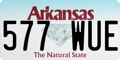 AR license plate 577WUE