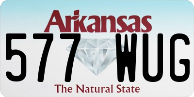 AR license plate 577WUG