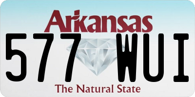 AR license plate 577WUI