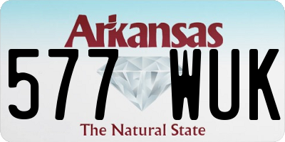 AR license plate 577WUK