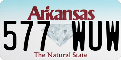 AR license plate 577WUW