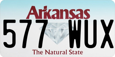 AR license plate 577WUX