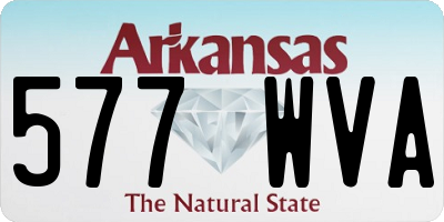 AR license plate 577WVA