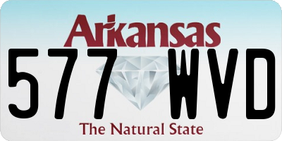AR license plate 577WVD