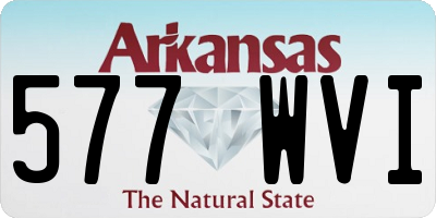 AR license plate 577WVI