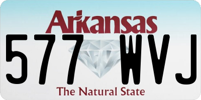 AR license plate 577WVJ