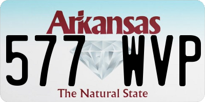 AR license plate 577WVP