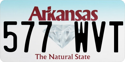 AR license plate 577WVT
