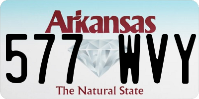 AR license plate 577WVY