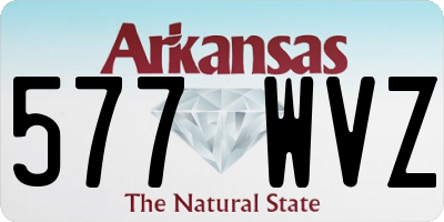 AR license plate 577WVZ