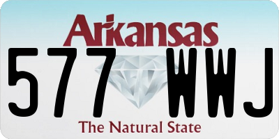 AR license plate 577WWJ