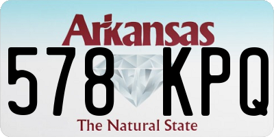 AR license plate 578KPQ