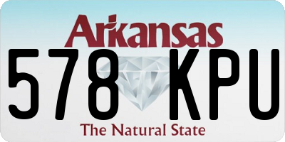 AR license plate 578KPU