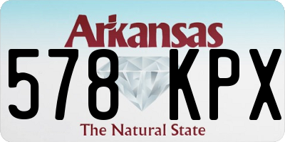 AR license plate 578KPX