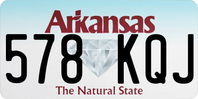 AR license plate 578KQJ