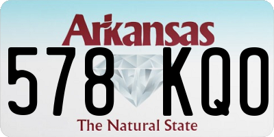 AR license plate 578KQO