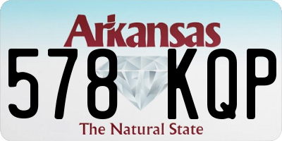 AR license plate 578KQP