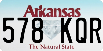AR license plate 578KQR