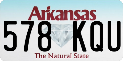 AR license plate 578KQU