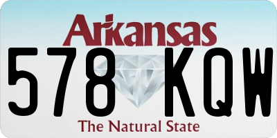 AR license plate 578KQW