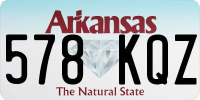 AR license plate 578KQZ