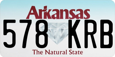AR license plate 578KRB
